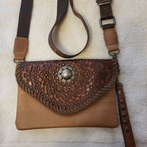 Montana West wristlet bag with shoulder strap